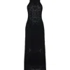 La Doublej Lacey Racer Dress In Solid Black