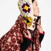 La Doublej Lacey Snood In Flower Tile Ivory