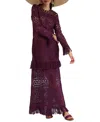 La Doublej Lacey Swing Macramé Dress In Plaza Macrame' Purple