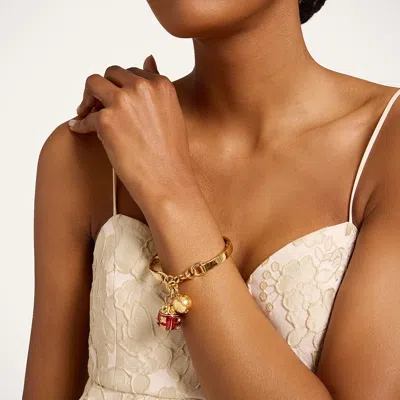 La Doublej Lady Scarab Bangle In Multi
