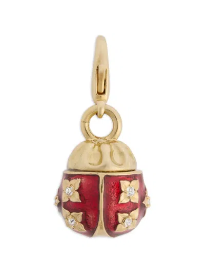 La Doublej Lady Scarab Charm In Multi
