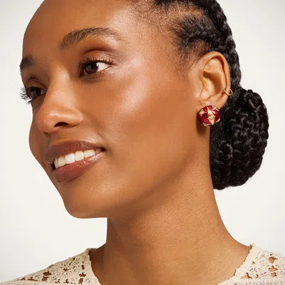 La Doublej Lady Scarab Earrings In Multi