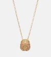 La Doublej Solid Ladybug Embellished Necklace In Gold