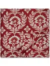La Doublej Large Leaf-print Tablecloth In Red