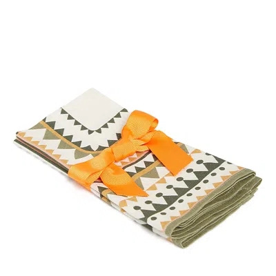 La Doublej Large Linen Napkins, Set Of 2 In Orange