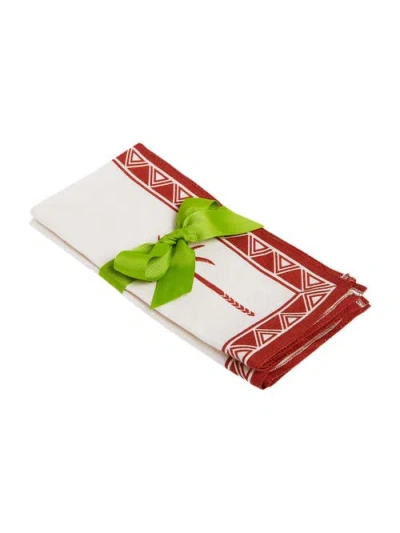 La Doublej Large Napkins Set Of 2 In Mattone