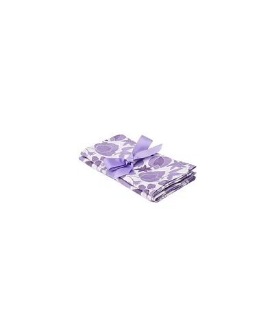 La Doublej Large Napkins Set Of 2, 18" X 18" In Purple
