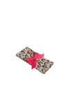 La Doublej Large Napkins Set Of 2 (45x45) Lady Leopard Acqua Acquamarin In Lady Leopard Acqua Acquamarin