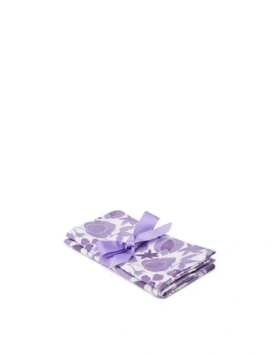 La Doublej Dinner Napkins Set Of 2 In Wildbird Viola Small