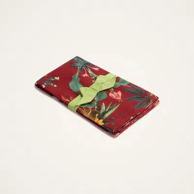 La Doublej Large Napkins Set Of 2 In Red
