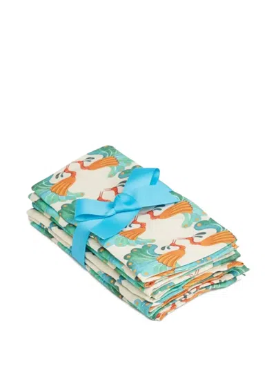 La Doublej Large Napkins (set Of Six) In Multi