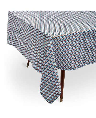 La Doublej Large Tablecloth, 71" X 138" In Blue