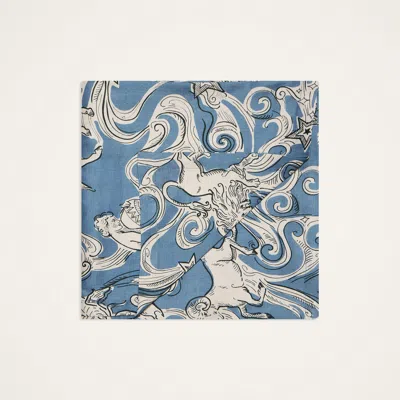 La Doublej Large Tablecloth In Cosmos Light Blue