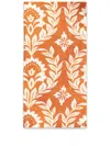 La Doublej Leaf-print Linen Napkins (set Of Two) In Orange