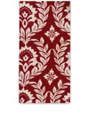 La Doublej Set Of 2 Large Napkins In Red