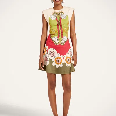 La Doublej Lela Mini Dress In Multi