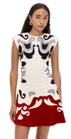 La Doublej Lela Mini Dress Phoenix Placee In Multi