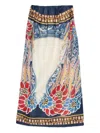 La Doublej Geometric-pattern Midi Dress In Yellow