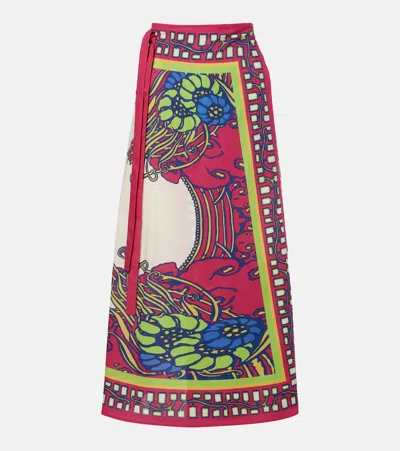 La Doublej Lemuria Placée Cotton Beach Cover-up In Multi