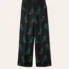 La Doublej Let Loose Floral-print Trousers In Black