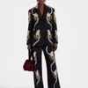 La Doublej Let Loose Pants In Melograno Black & White