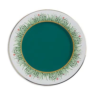 La Doublej Libellula Charger Plate In Green
