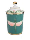 La Doublej Libellula Lidded Mug In Green