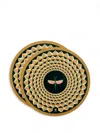 La Doublej Disk Placemats Set Of 2 In Brown