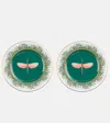 La Doublej Libellula Set Of 2 Porcelain Dinner Plates