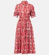 La Doublej Libertine Printed Cotton Shirt Dress