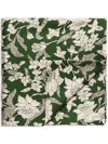La Doublej Lilium Avorio-print Tablecloth (180x350cm) In Green