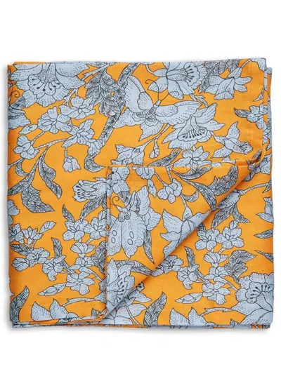 La Doublej Lilium Zafferano-print Tablecloth (180x280cm) In Orange