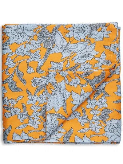 La Doublej Lilium Zafferano-print Tablecloth (180x350cm) In Yellow
