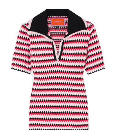 La Doublej Logo-embroidered T-shirt In Multi