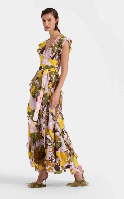 La Doublej Lollipop Wrap Dress In Multi