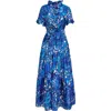 La Doublej Long And Sassy Dress In Anemone Blue