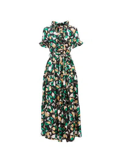 La Doublej Long And Sassy Dress In Green