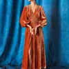 La Doublej Long Camerino Dress In Banquet Orange