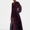 La Doublej Long Camerino Dress In Cherubs Blue