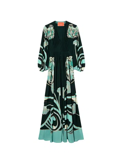 La Doublej Long Camerino Dress In Multi