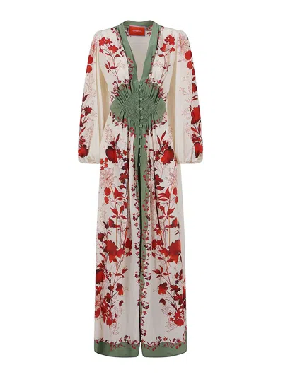 La Doublej Long Camerino Dress In Neutral