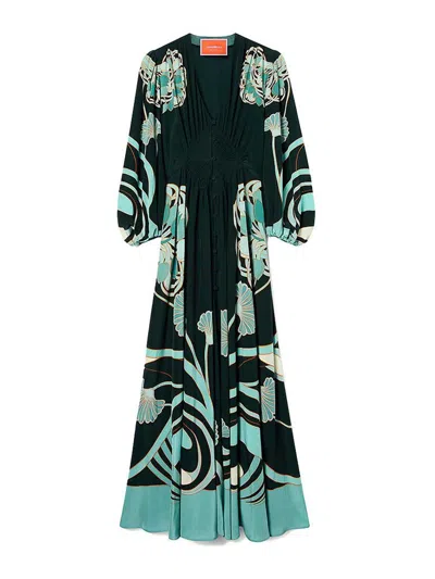 La Doublej Long Camerino Dress In Multi