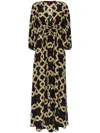 La Doublej Long Camerino Dress In Schwarz