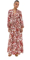 La Doublej Long Camerino Dress White In Reef White