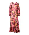 La Doublej Long Flared Dress In Red