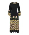 La Doublej Sorella Flare-sleeve Midi Dress