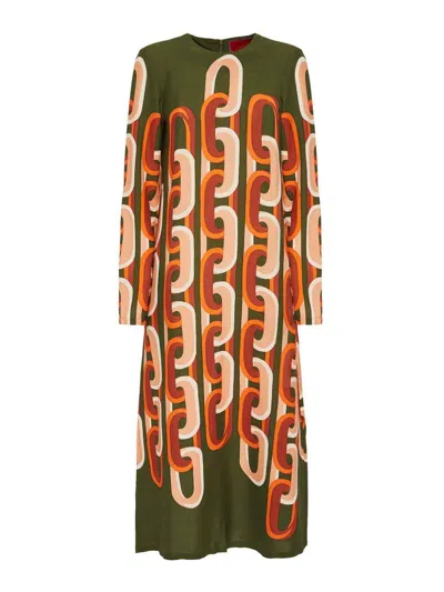 La Doublej Swing Prometheus Pale Pink Dress In Multi