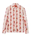 La Doublej La Double J Boy Floral-print Silk-twill Shirt