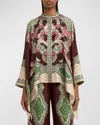 La Doublej Foulard Shirt In Dark Brown