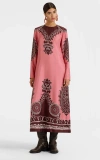 La Doublej Long Sleeve Swing Dress In Brown